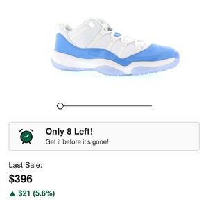 Jordan 11 low “university blue” men’s sz 13